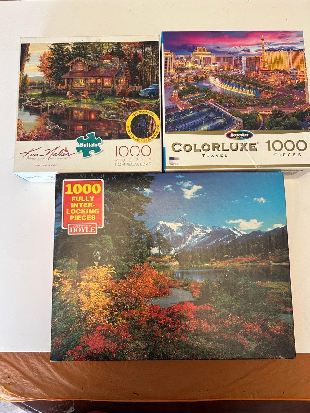 Buffalo David Bitton Scenic Cabin Puzzle - Green, Brown, Blue